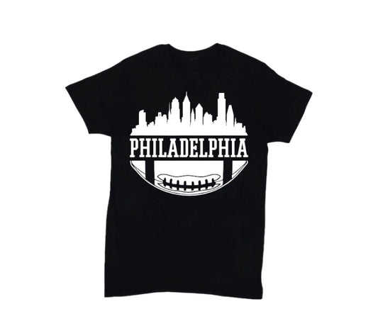 Philly Skyline Football T Shirt